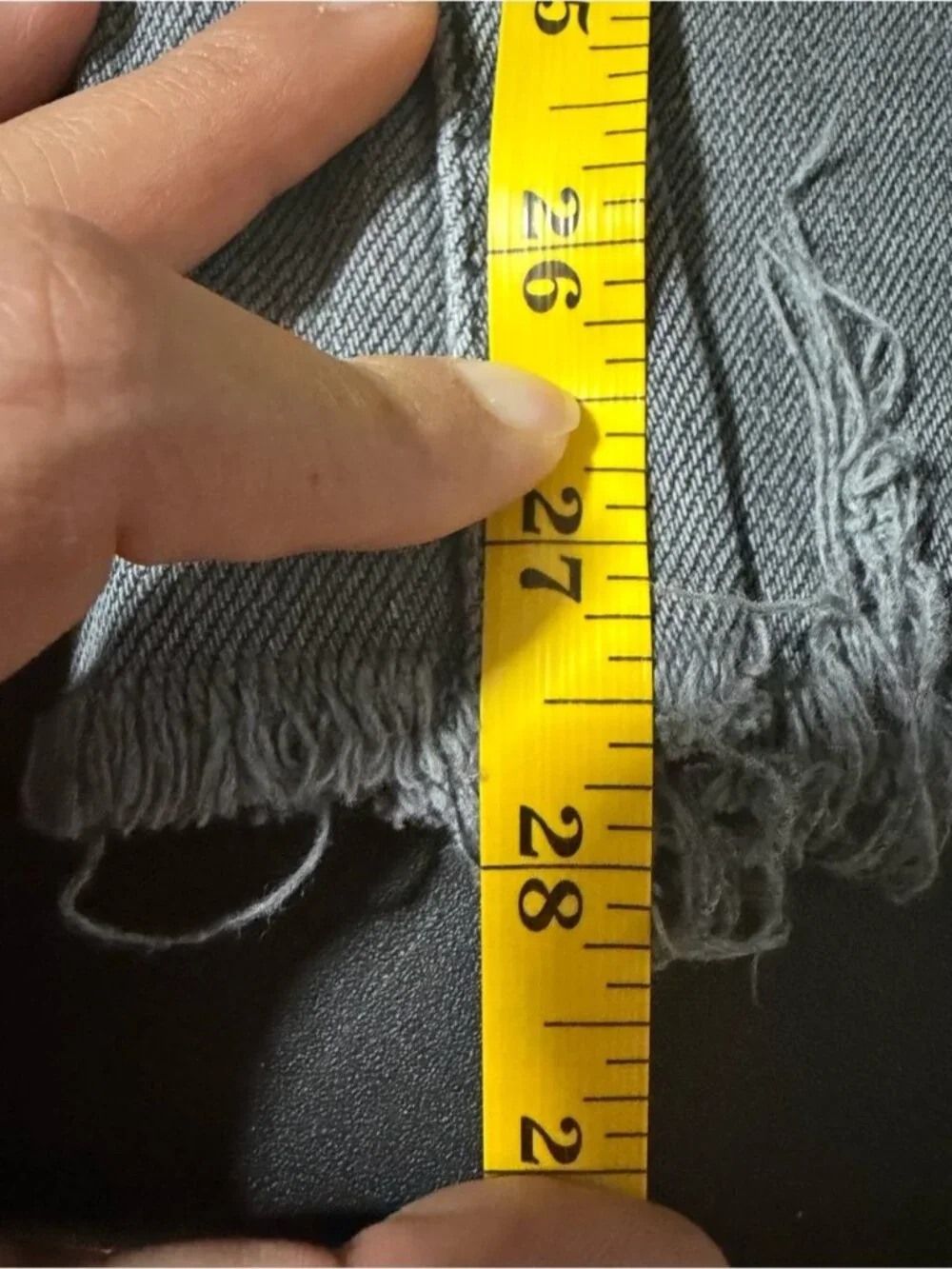 Good American Good Classic Raw Hem Cropped Straight Jeans Gray Size 4/27